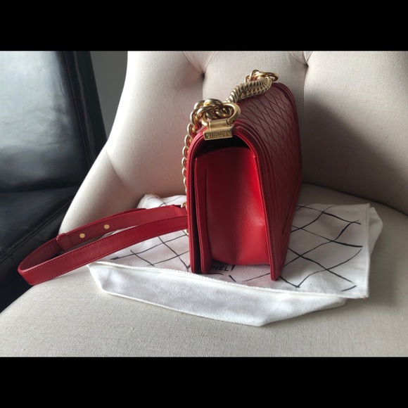 SOLD-Chanel boy bag old medium - Picture 4 of 14